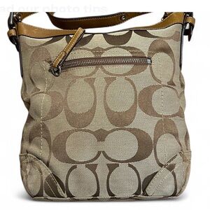 Coach Signature Monogram Shoulder Bag